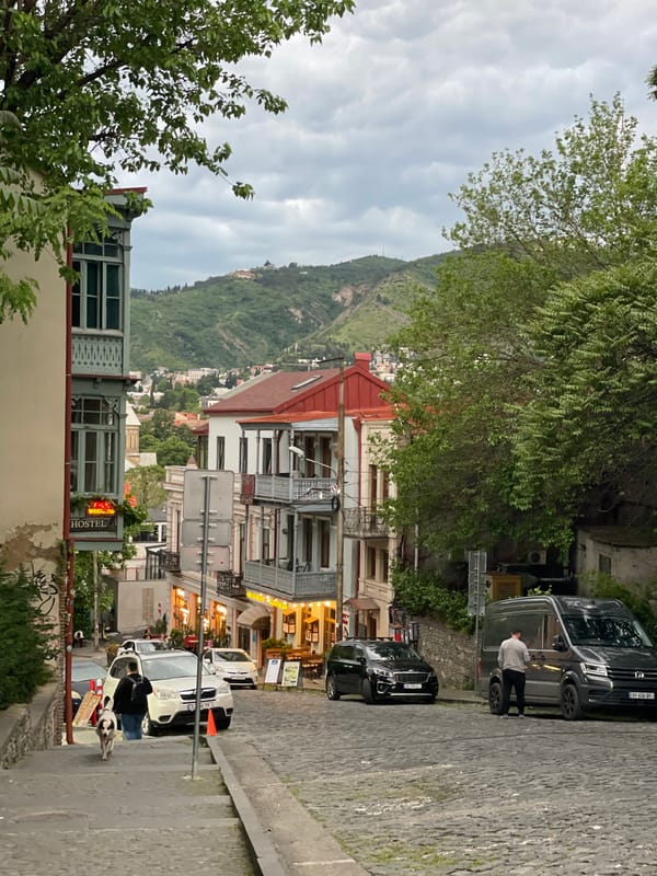 Afternoon documentation of Tbilisi streets and Narikala Fortress captured