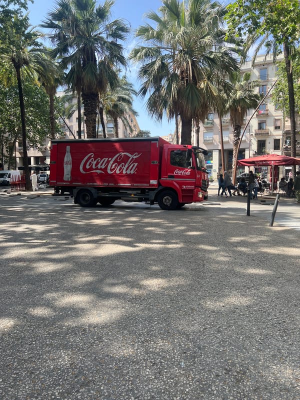 Barcelona street scenes captured during midday activity