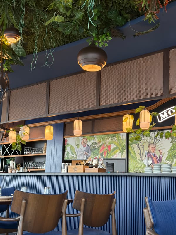Jungle-themed bar interior documented in Varna, Bulgaria