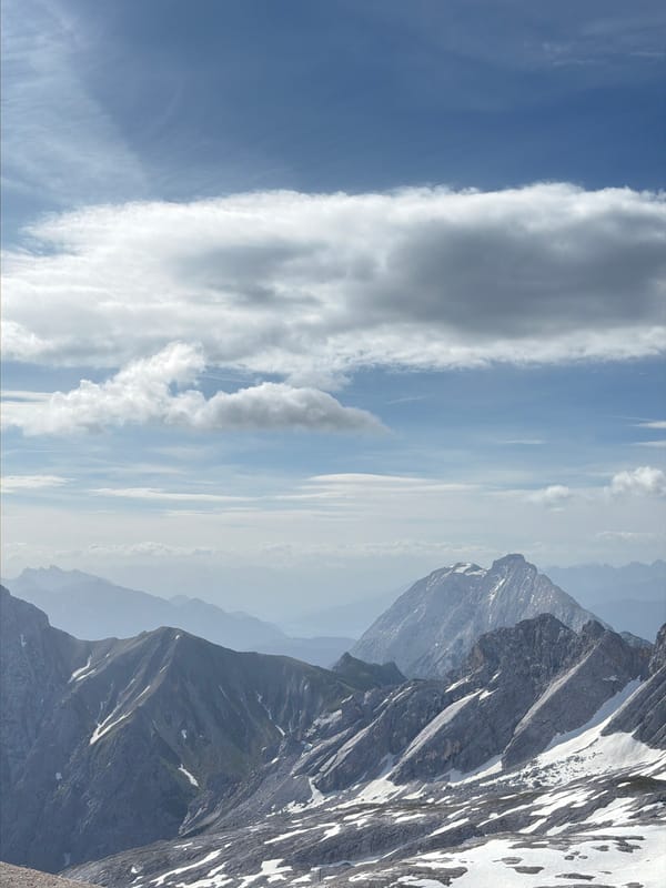 High alpine terrain and a construction site near Wildermieming, Austria