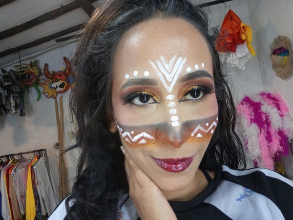 Cultural event with face painting, games observed in Porlamar