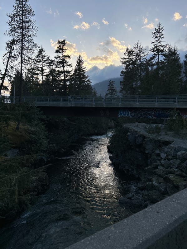 River canyon scene documented in Whistler, Canada