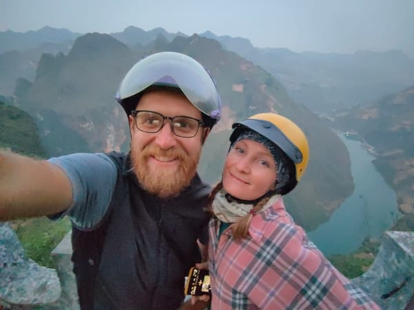 Tourists document motorbike journey through scenic Đồng Văn valley