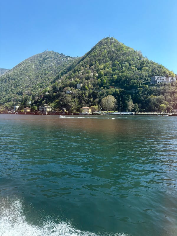 Lake Como scenic mountain view documented in Italy