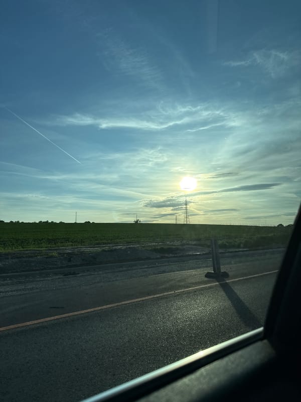 Driver documents car journey through Bulgarian countryside