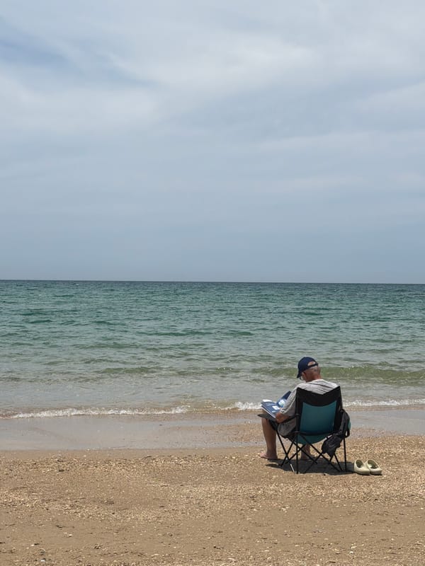 Summer morning beach scenes documented along Tel-Aviv Mediterranean shore