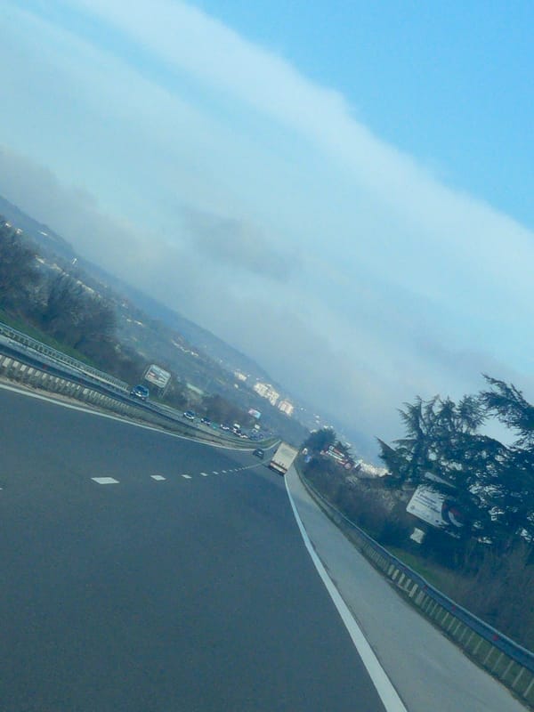 Highway traffic observed near Ignatievo, Bulgaria