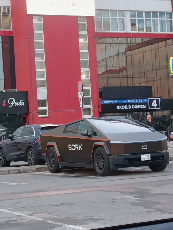 Futuristic Electric Vehicle Spotted in Kommunarka Russia Parking Lot
