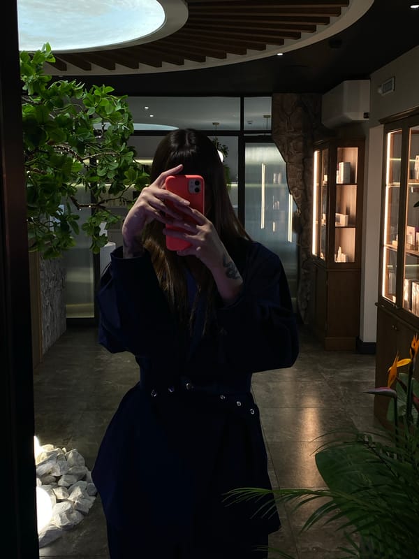 Person documents upscale commercial interior in Votkinsk, Russia