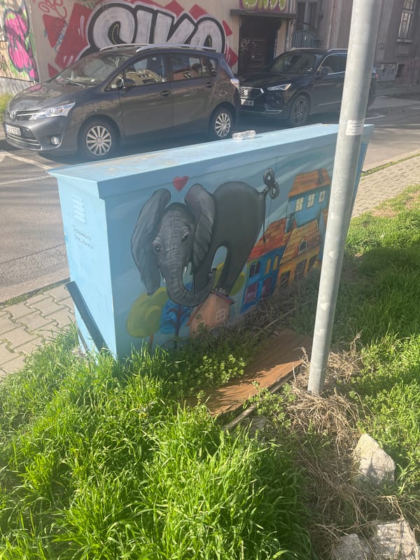 Spring street scenes documented in Sofia, Bulgaria