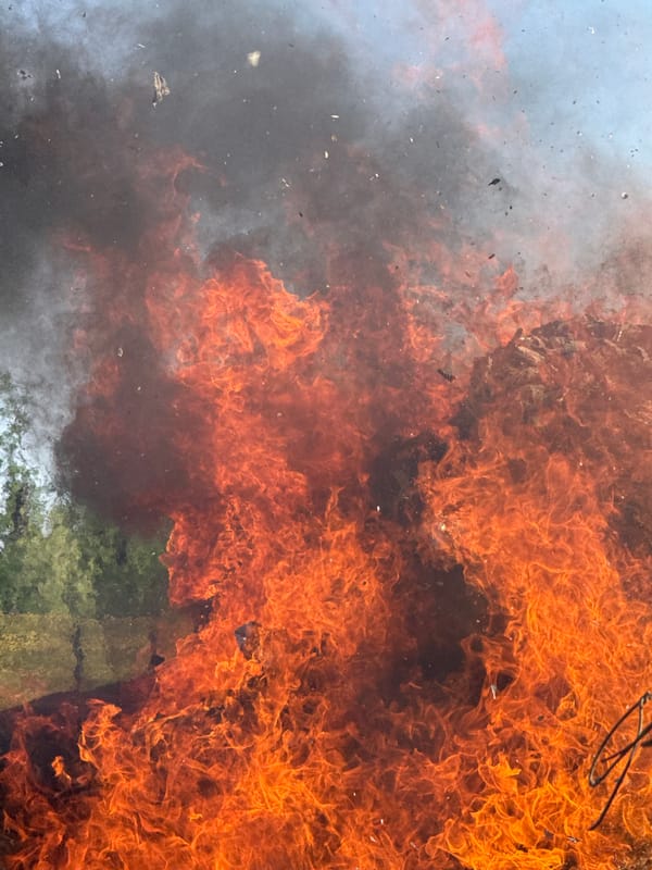 Uncontrolled wildfire burns through remote Siberian landscape