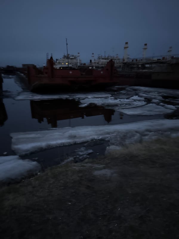 Twilight scenes captured across Zhatay, Russia