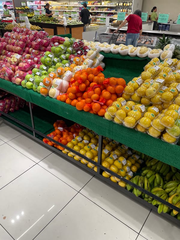 Inside a Davao City supermarket on a Friday morning