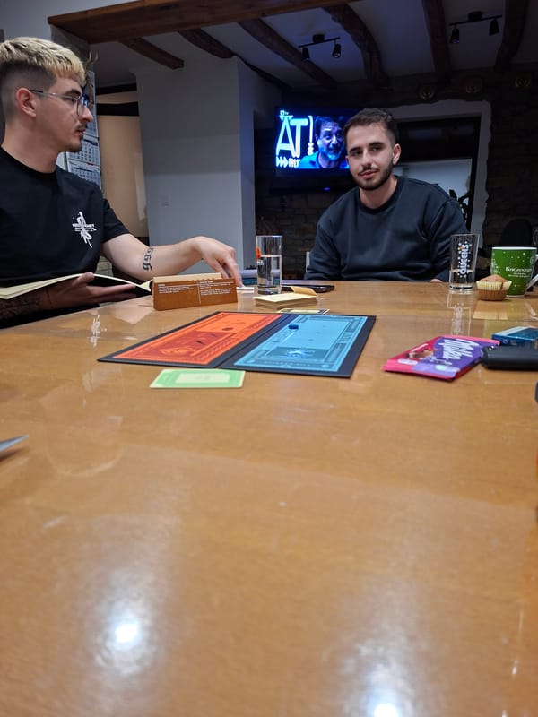 Friends play Secret Hitler board game in Gabrovo