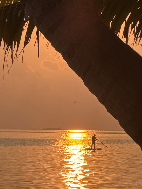 Sunset scenes captured in Ukulhas, Maldives tropical paradise