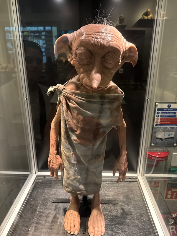 Walking through the Harry Potter studio tour in Leavesden
