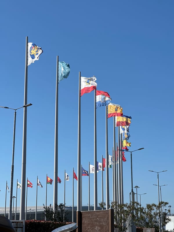 Sunny day scenes captured at flag plaza in Sirius, Russia