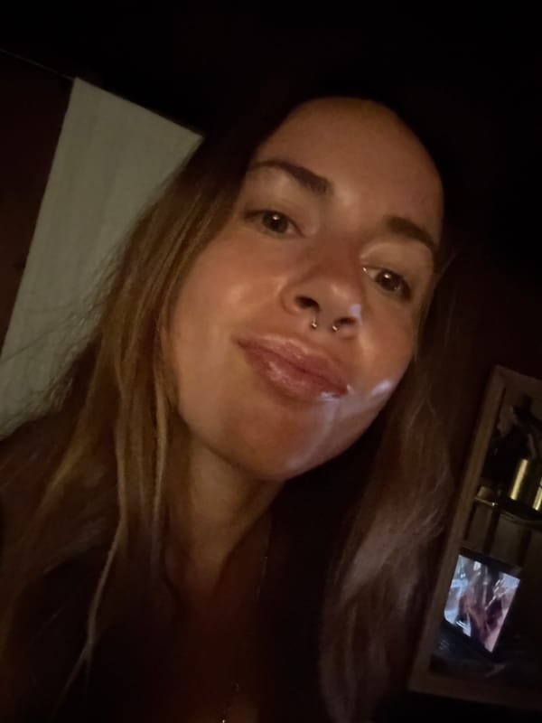 Low-light selfie series, close-up portraits in quick succession