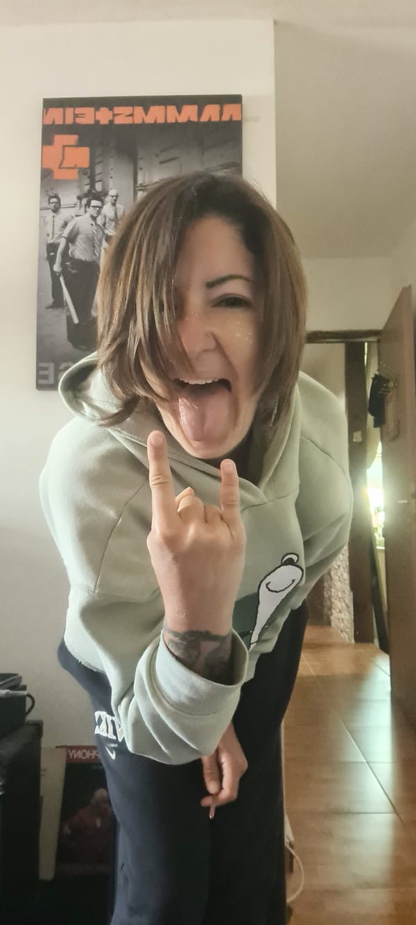 Person poses for photos in Israeli home early morning