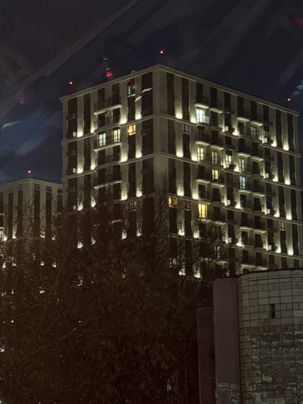 Evening life documented in Izhevsk residential district