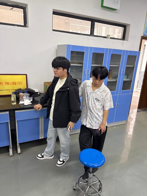 Lab workers captured during routine research activities in Jiangjin