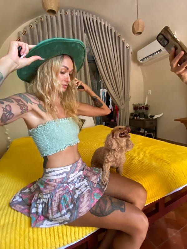 Friends doing a themed resort stay in Mũi Né, Vietnam