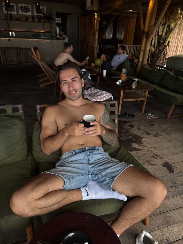 Late night beach relaxation captured in North Kuta