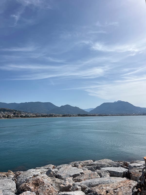 Morning scenes captured at Alanya Lighthouse and waterfront Turkey