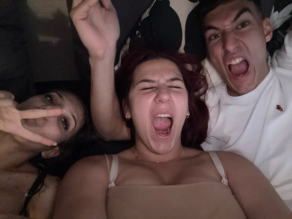Casual indoor photos capture friends and couple moments