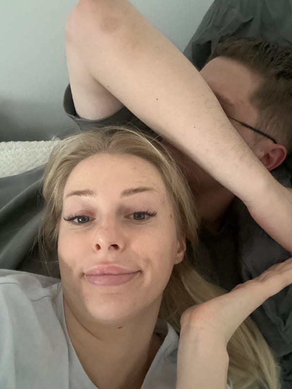 Woman takes selfie in Krakow, Poland