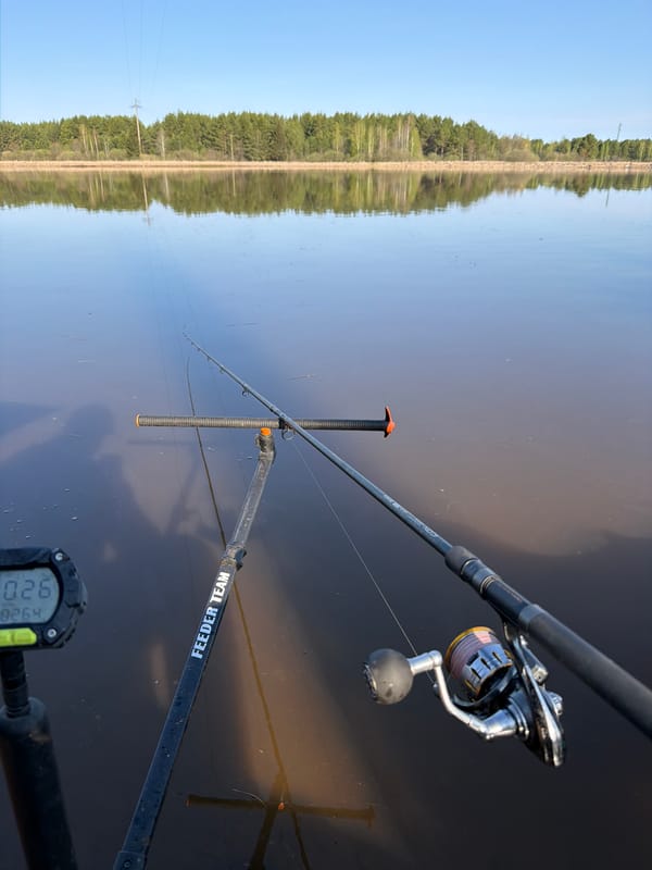 Early morning fishing session documented in Chaikovsky, Russia