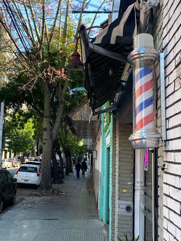Person takes selfie in underground Buenos Aires location