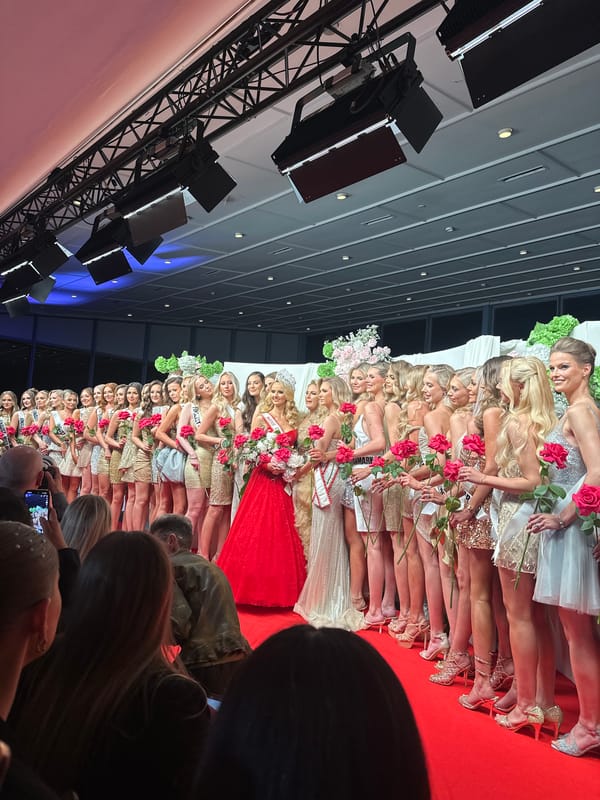 Beauty pageant contestants gather on red carpet in Denmark