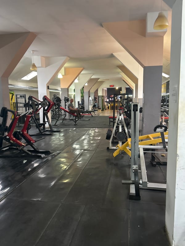 Gym interior documented in Vratsa, Bulgaria