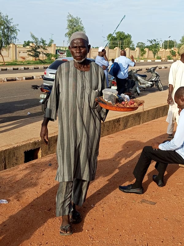 Morning marketplace activity captured at Gombe Nigeria transport hub