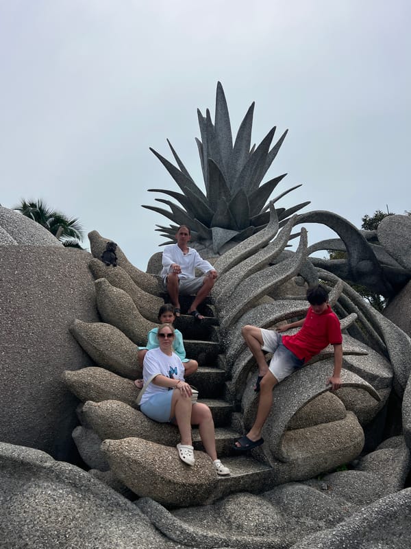 Climbing the quirky fruit sculptures of Ko Samui's Crazy House