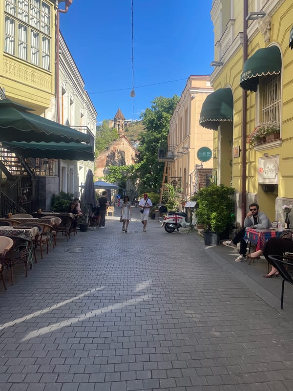 Wandering Tbilisi's old town on a sunny afternoon