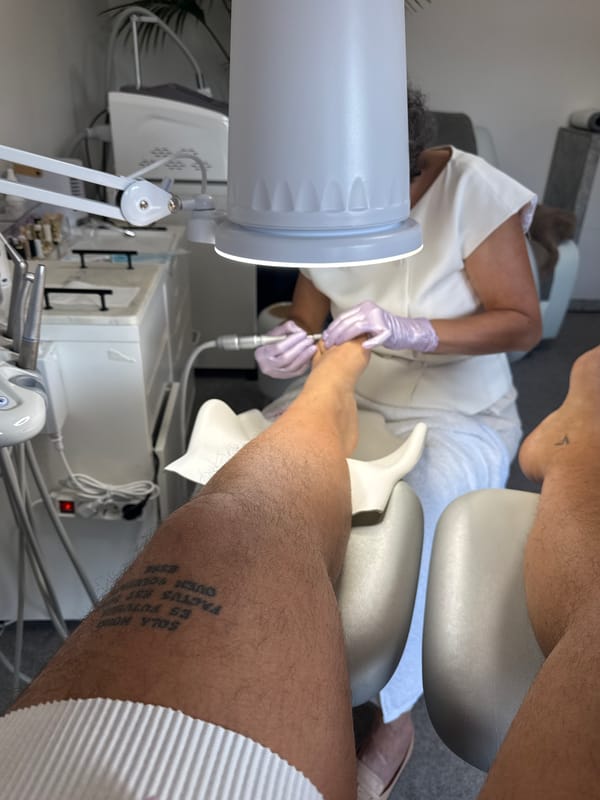 Morning podiatry consultation observed in Differdange, Luxembourg