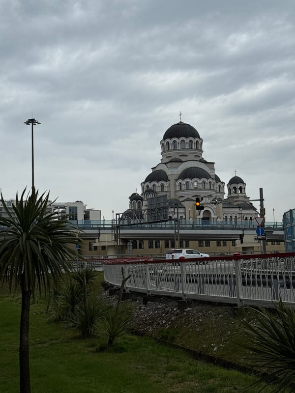 Overcast morning scenes captured in Sirius, Russia