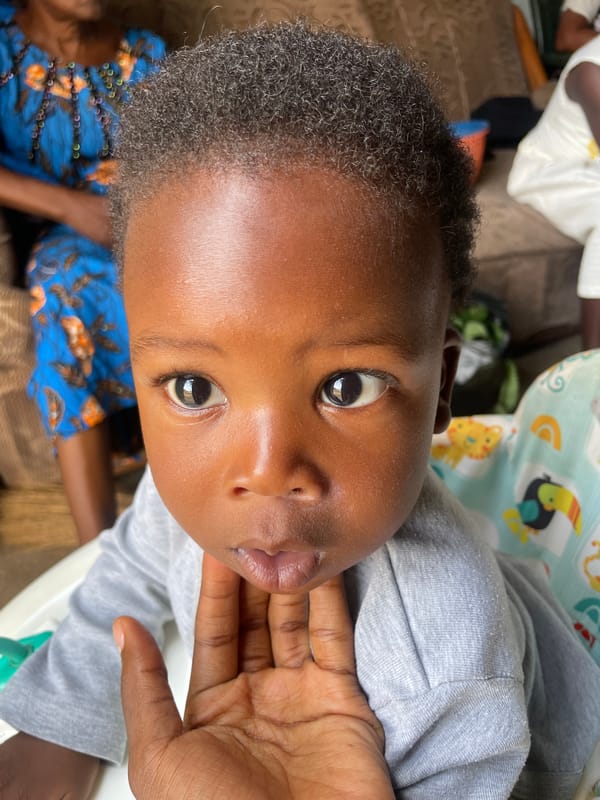 Everyday moments with a toddler in Sabon Tasha, Nigeria