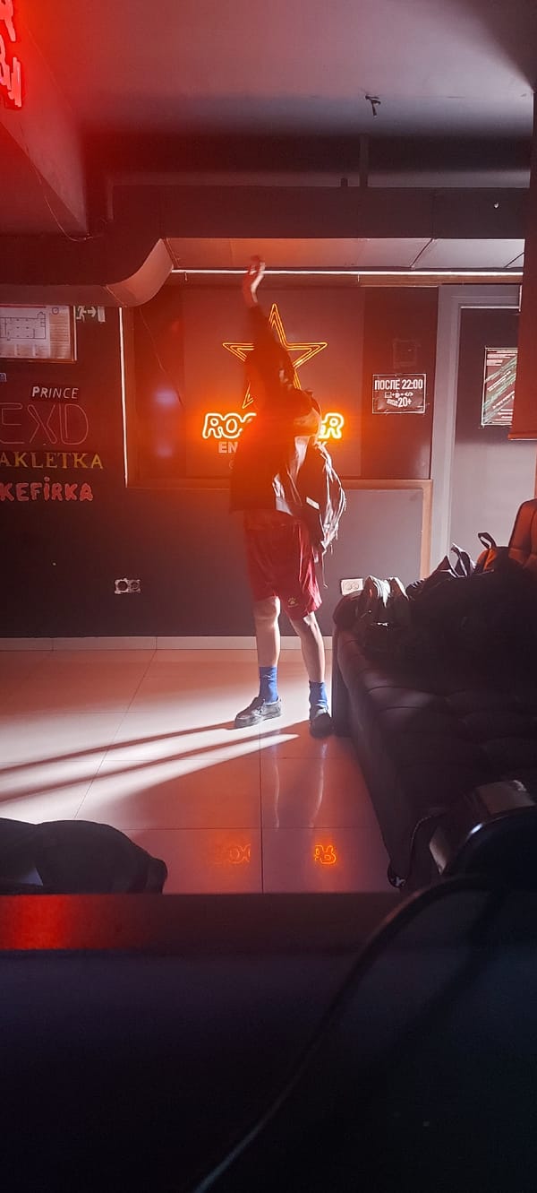 Casual moments captured across Tashkent gaming and food venues