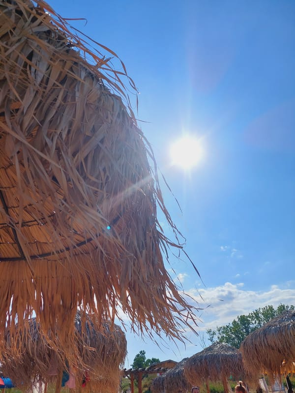 Sunny afternoon on a Sozopol beach, Black Sea coast