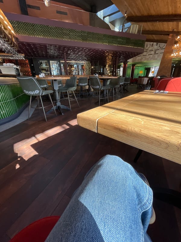 Bar interior documented in Sofia, Bulgaria morning hours