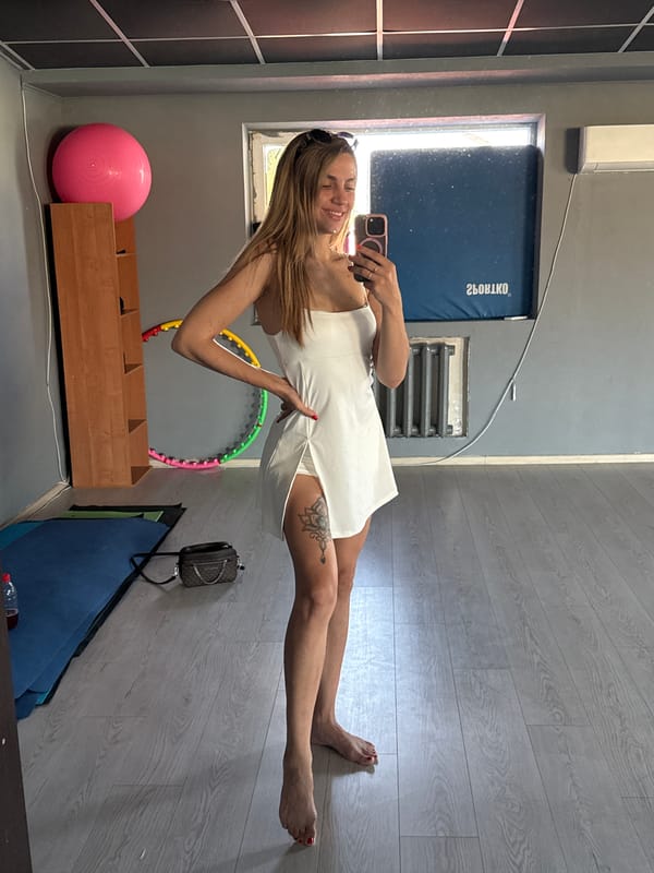 Mirror selfies in a dance studio, Bilhorod-Dnistrovskyi