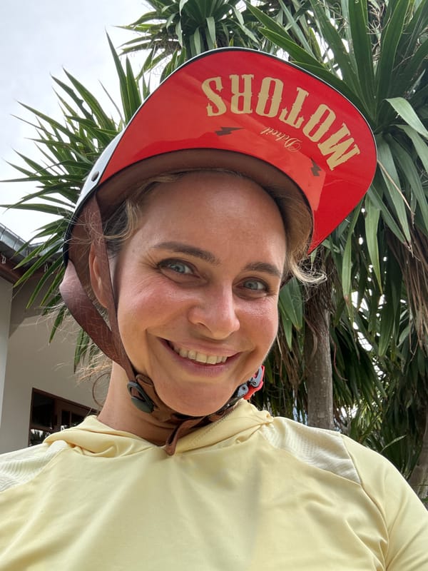 Helmets and Pomeranians on a Ko Samui morning