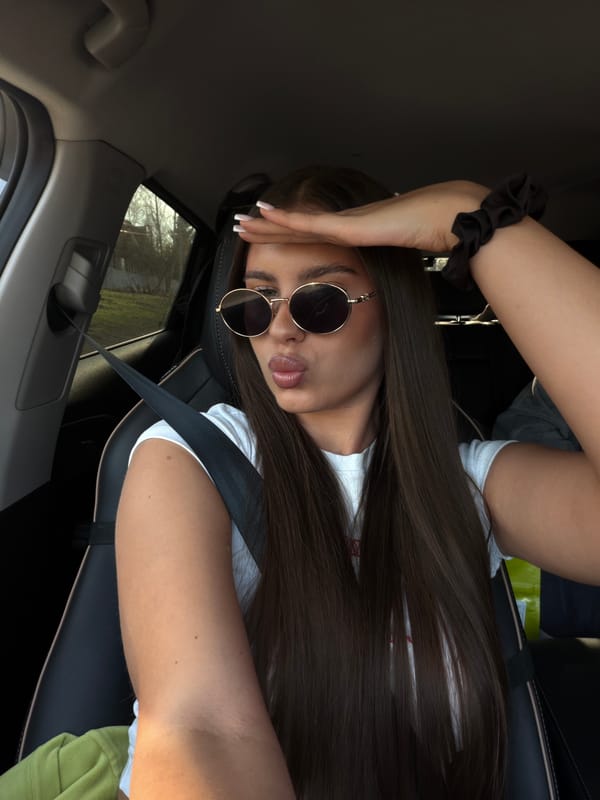Woman photographed in driver's seat in Krasnoyarsk, Russia