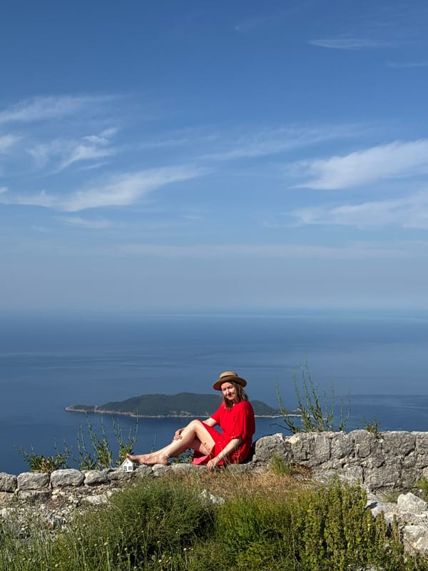 Morning views from a coastal hillside in Brajici, Montenegro