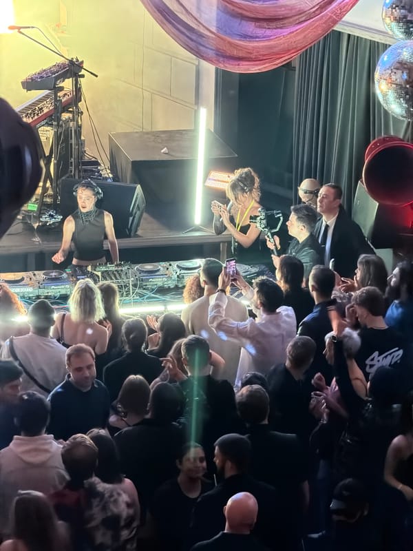 Crowd gathers for outdoor event in Tbilisi street