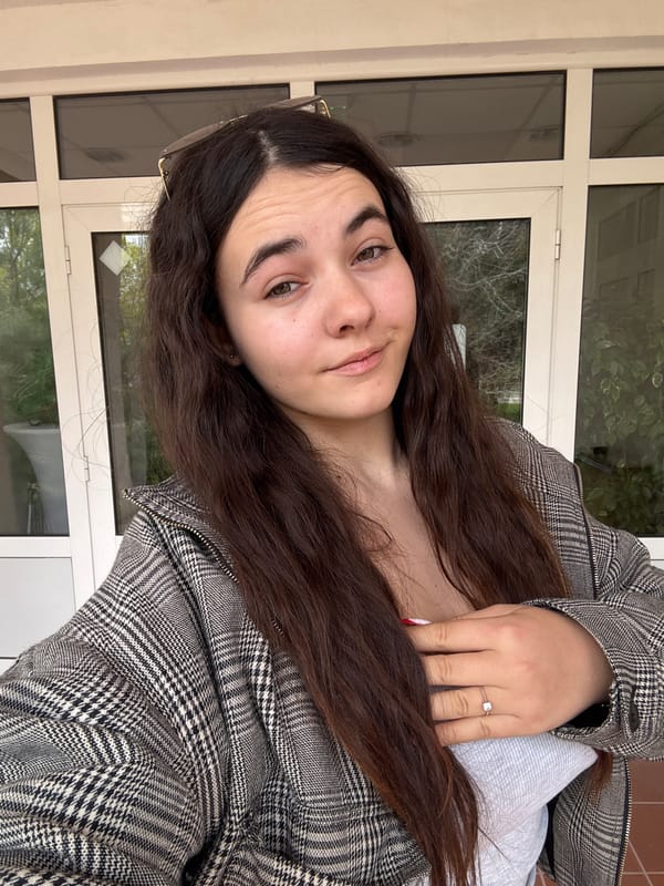 Woman documents visit to Banya, Bulgaria with selfies