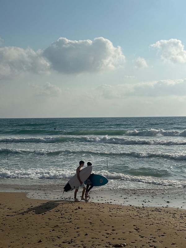 Haifa's beachfront in full summer swing